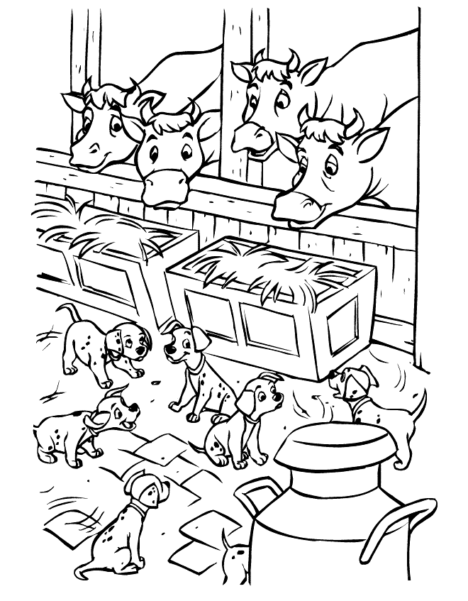 Coloring page: 101 Dalmatians (Animation Movies) #129210 - Free Printable Coloring Pages