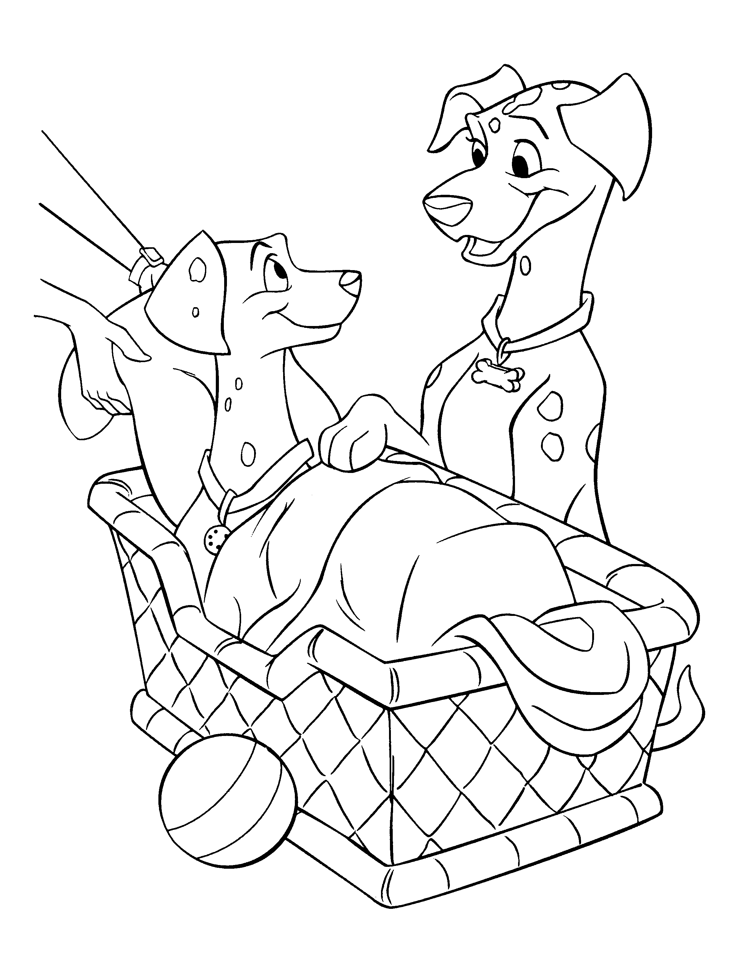 Coloring page: 101 Dalmatians (Animation Movies) #129252 - Free Printable Coloring Pages