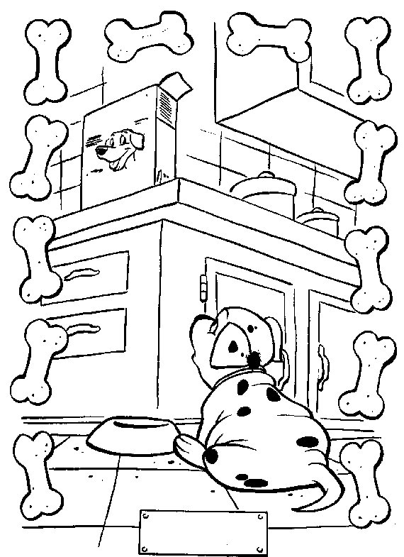 Coloring page: 101 Dalmatians (Animation Movies) #129290 - Free Printable Coloring Pages