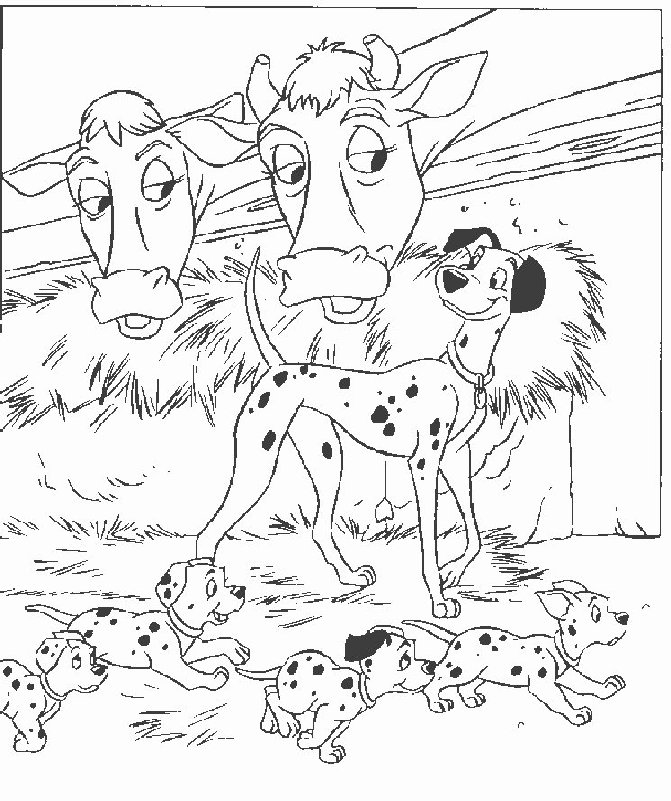 Coloring page: 101 Dalmatians (Animation Movies) #129296 - Free Printable Coloring Pages