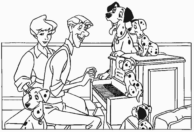 Coloring page: 101 Dalmatians (Animation Movies) #129297 - Free Printable Coloring Pages