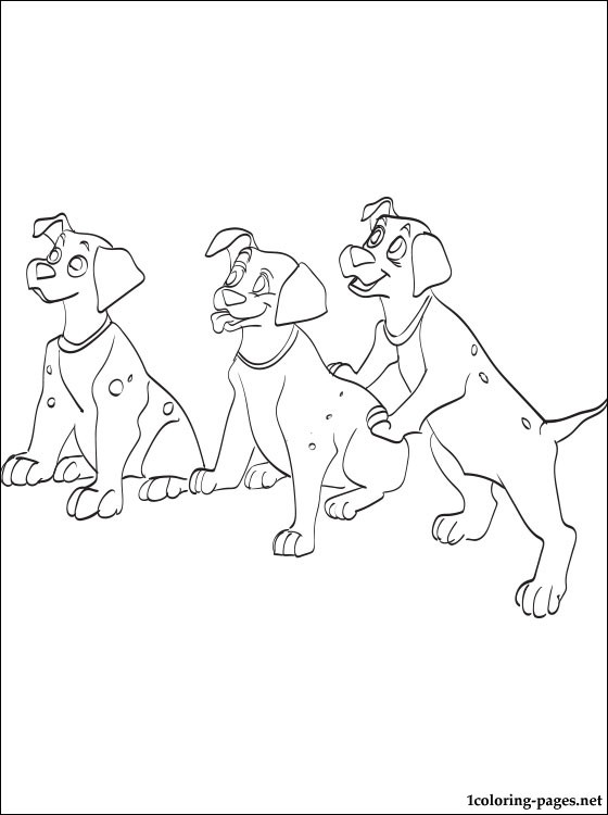 Coloring page: 101 Dalmatians (Animation Movies) #129309 - Free Printable Coloring Pages