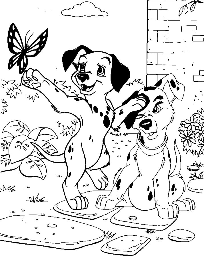 Coloring page: 101 Dalmatians (Animation Movies) #129319 - Free Printable Coloring Pages