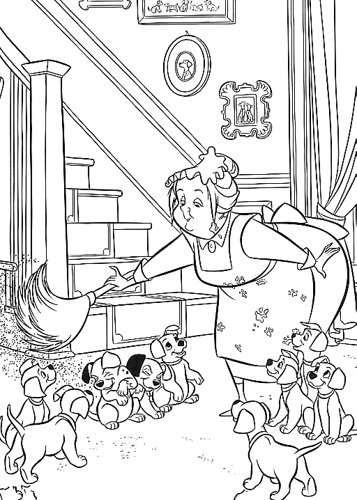 Coloring page: 101 Dalmatians (Animation Movies) #129335 - Free Printable Coloring Pages