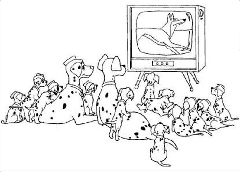 Coloring page: 101 Dalmatians (Animation Movies) #129352 - Free Printable Coloring Pages