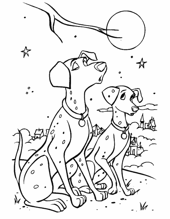 Coloring page: 101 Dalmatians (Animation Movies) #129357 - Free Printable Coloring Pages