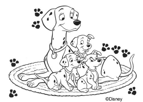 Coloring page: 101 Dalmatians (Animation Movies) #129375 - Free Printable Coloring Pages
