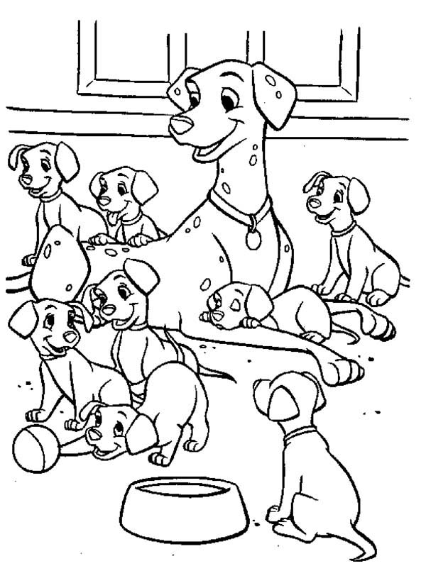 Coloring page: 101 Dalmatians (Animation Movies) #129383 - Free Printable Coloring Pages