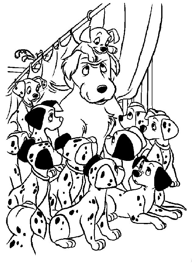 Coloring page: 101 Dalmatians (Animation Movies) #129384 - Free Printable Coloring Pages