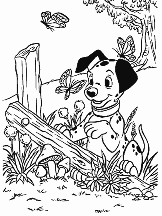 Coloring page: 101 Dalmatians (Animation Movies) #129385 - Free Printable Coloring Pages