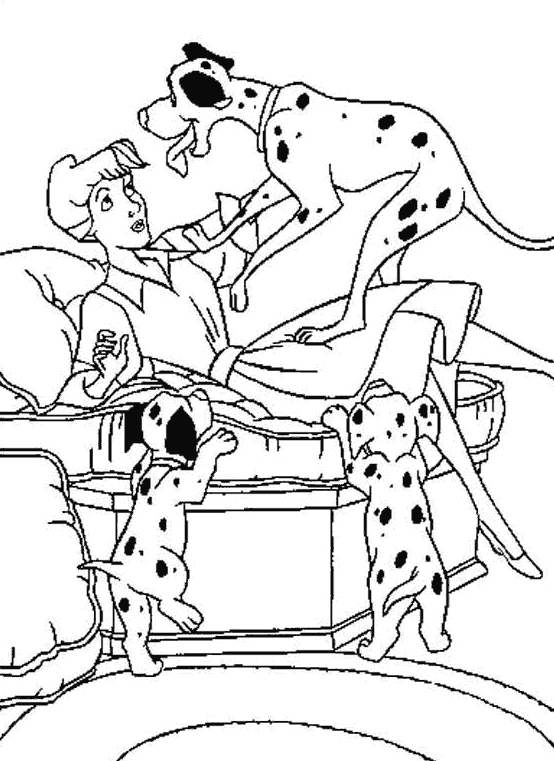 Coloring page: 101 Dalmatians (Animation Movies) #129390 - Free Printable Coloring Pages