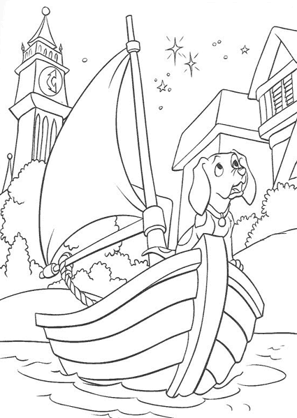Coloring page: 101 Dalmatians (Animation Movies) #129393 - Free Printable Coloring Pages