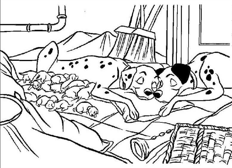 Coloring page: 101 Dalmatians (Animation Movies) #129394 - Free Printable Coloring Pages