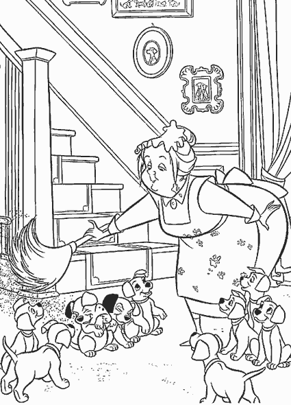 Coloring page: 101 Dalmatians (Animation Movies) #129416 - Free Printable Coloring Pages