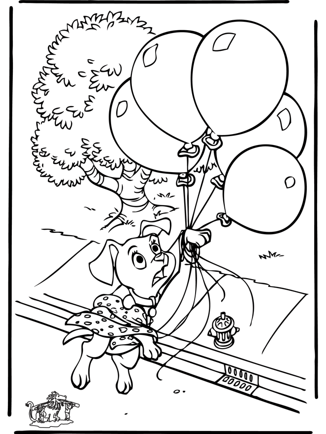 Coloring page: 101 Dalmatians (Animation Movies) #129420 - Free Printable Coloring Pages