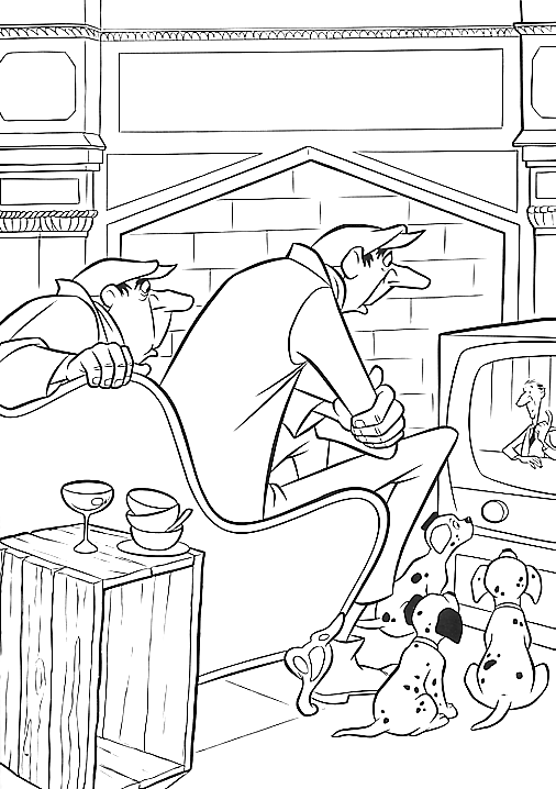 Coloring page: 101 Dalmatians (Animation Movies) #129421 - Free Printable Coloring Pages