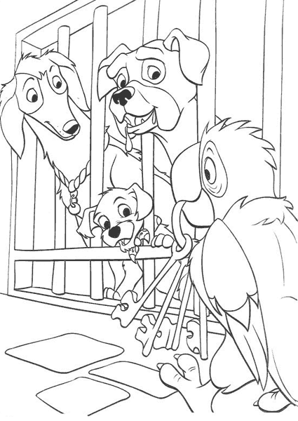 Coloring page: 101 Dalmatians (Animation Movies) #129423 - Free Printable Coloring Pages