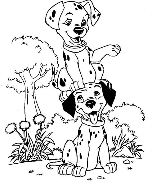 Coloring page: 101 Dalmatians (Animation Movies) #129457 - Free Printable Coloring Pages