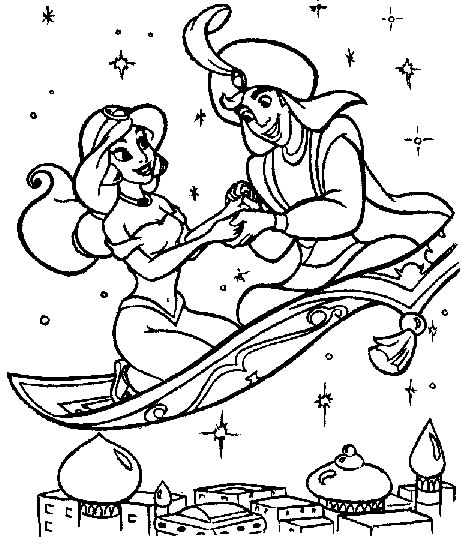 Coloring page: Aladdin (Animation Movies) #127590 - Free Printable Coloring Pages