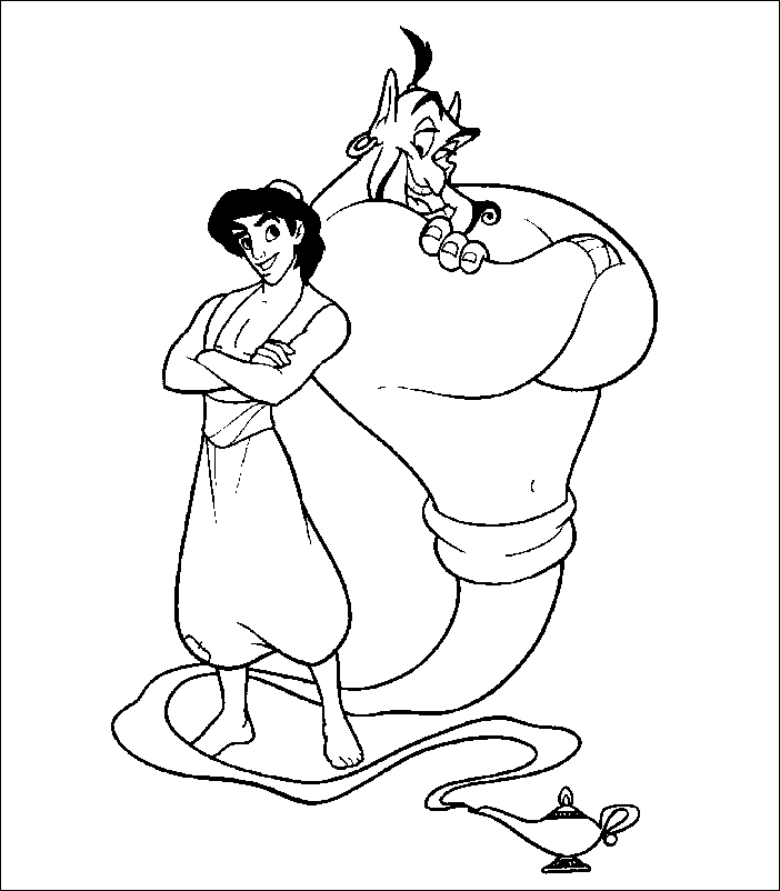 Coloring page: Aladdin (Animation Movies) #127594 - Free Printable Coloring Pages