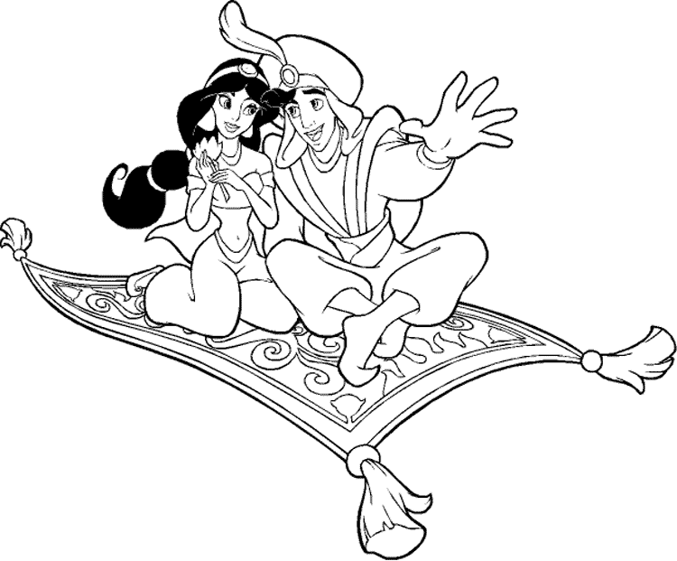 Coloring page: Aladdin (Animation Movies) #127599 - Free Printable Coloring Pages