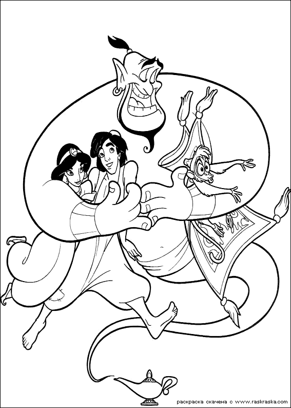 Coloring page: Aladdin (Animation Movies) #127602 - Free Printable Coloring Pages