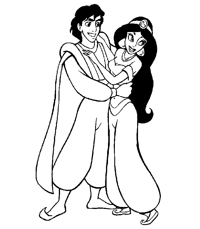 Coloring page: Aladdin (Animation Movies) #127605 - Free Printable Coloring Pages