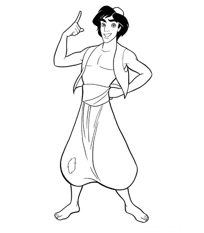 Coloring page: Aladdin (Animation Movies) #127606 - Free Printable Coloring Pages