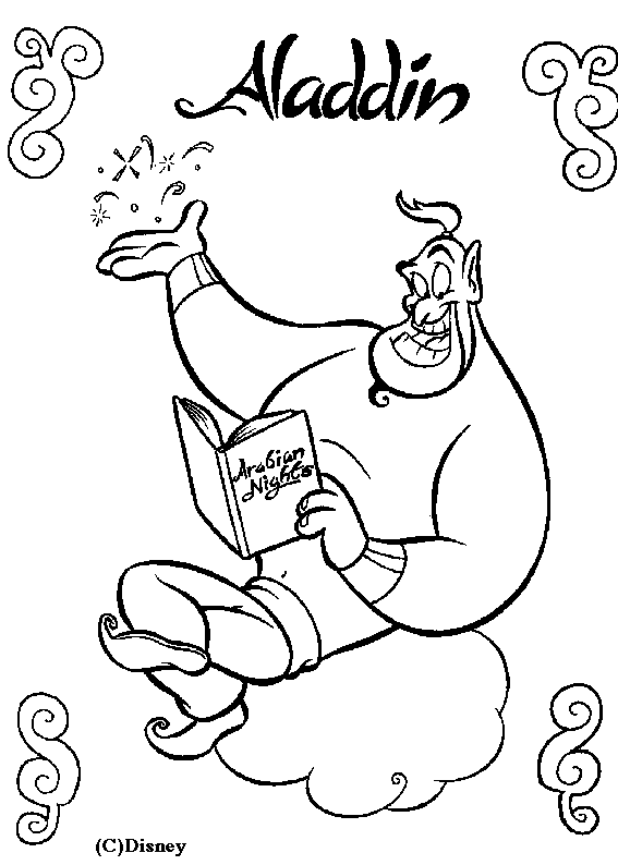 Coloring page: Aladdin (Animation Movies) #127607 - Free Printable Coloring Pages