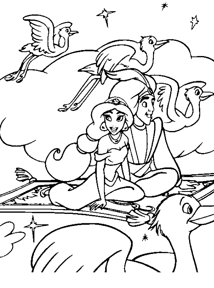 Coloring page: Aladdin (Animation Movies) #127610 - Free Printable Coloring Pages