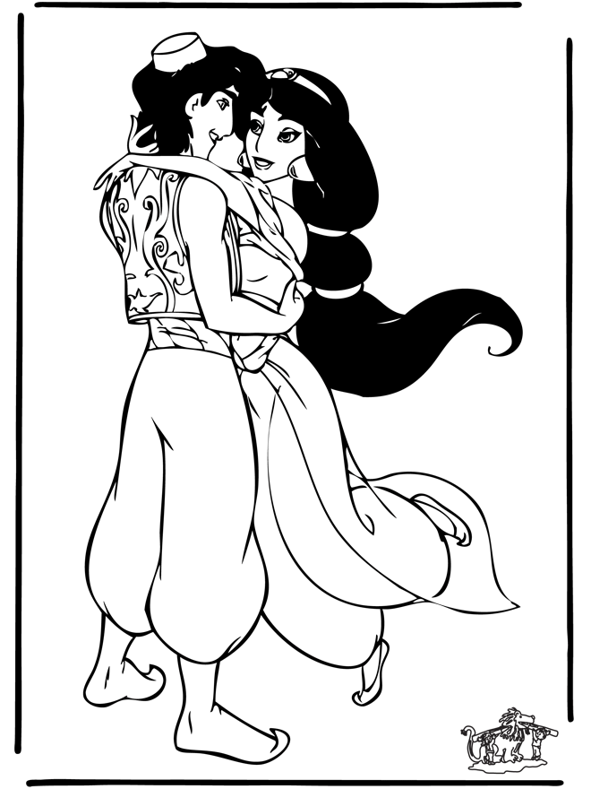 Coloring page: Aladdin (Animation Movies) #127613 - Free Printable Coloring Pages