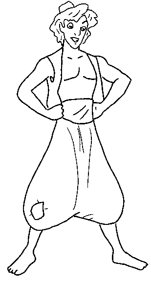 Coloring page: Aladdin (Animation Movies) #127614 - Free Printable Coloring Pages