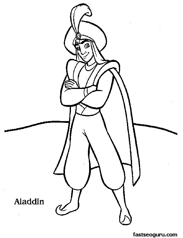 Coloring page: Aladdin (Animation Movies) #127616 - Free Printable Coloring Pages