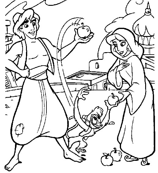 Coloring page: Aladdin (Animation Movies) #127623 - Free Printable Coloring Pages