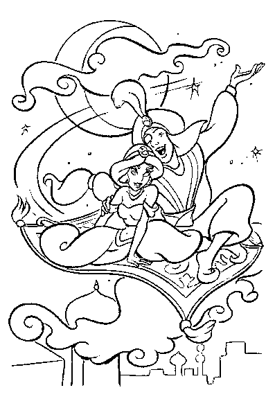 Coloring page: Aladdin (Animation Movies) #127629 - Free Printable Coloring Pages