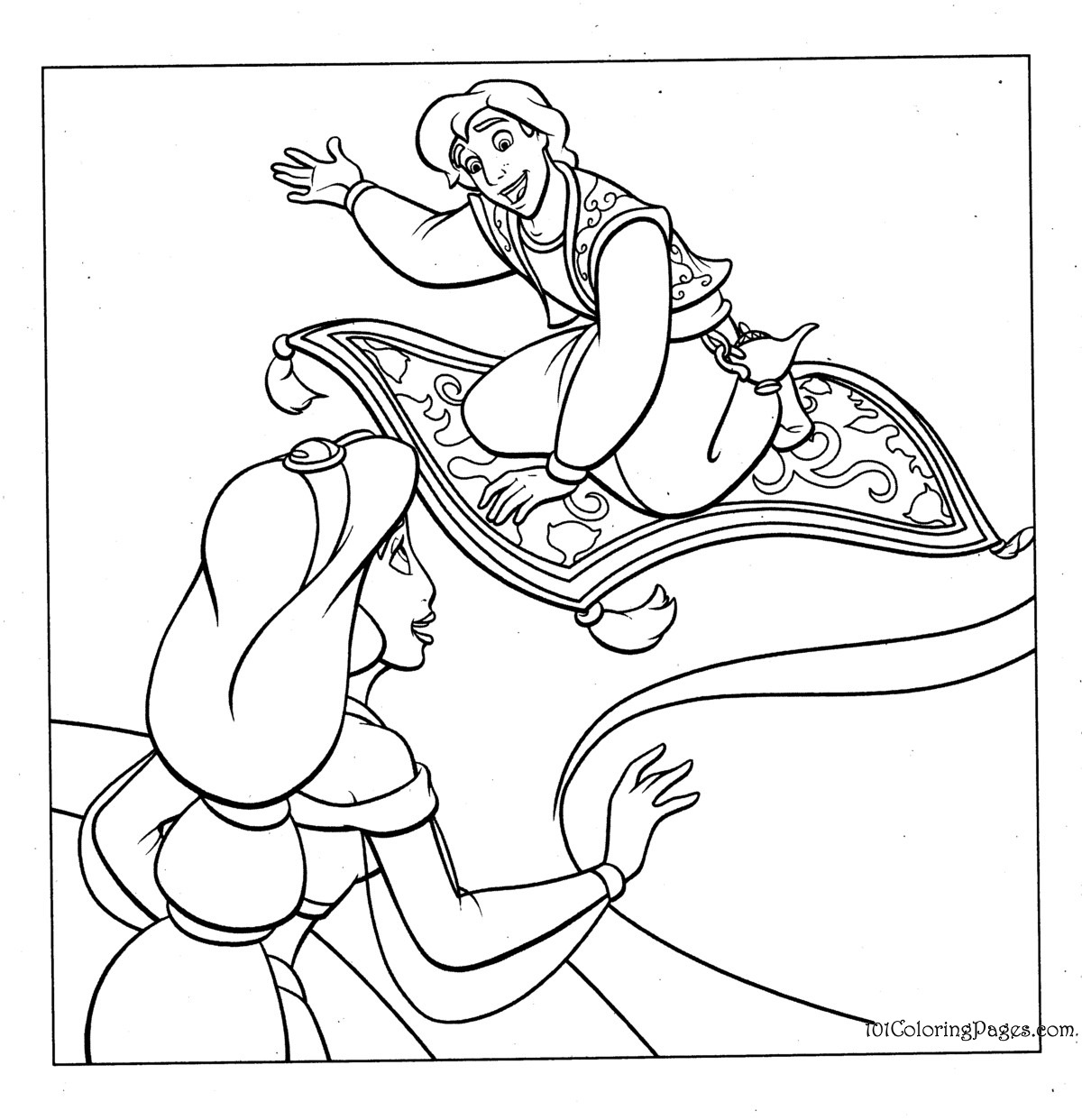 Coloring page: Aladdin (Animation Movies) #127644 - Free Printable Coloring Pages