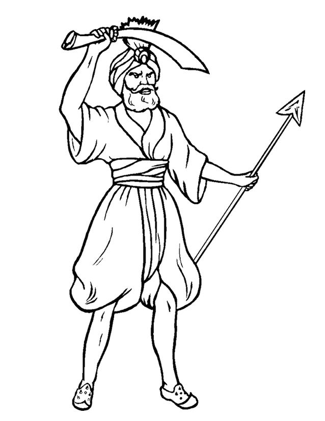 Coloring page: Aladdin (Animation Movies) #127655 - Free Printable Coloring Pages