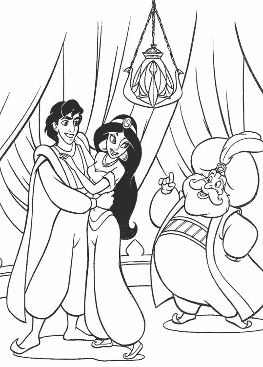Coloring page: Aladdin (Animation Movies) #127656 - Free Printable Coloring Pages