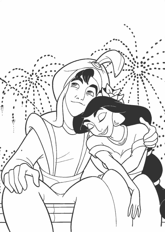Coloring page: Aladdin (Animation Movies) #127667 - Free Printable Coloring Pages