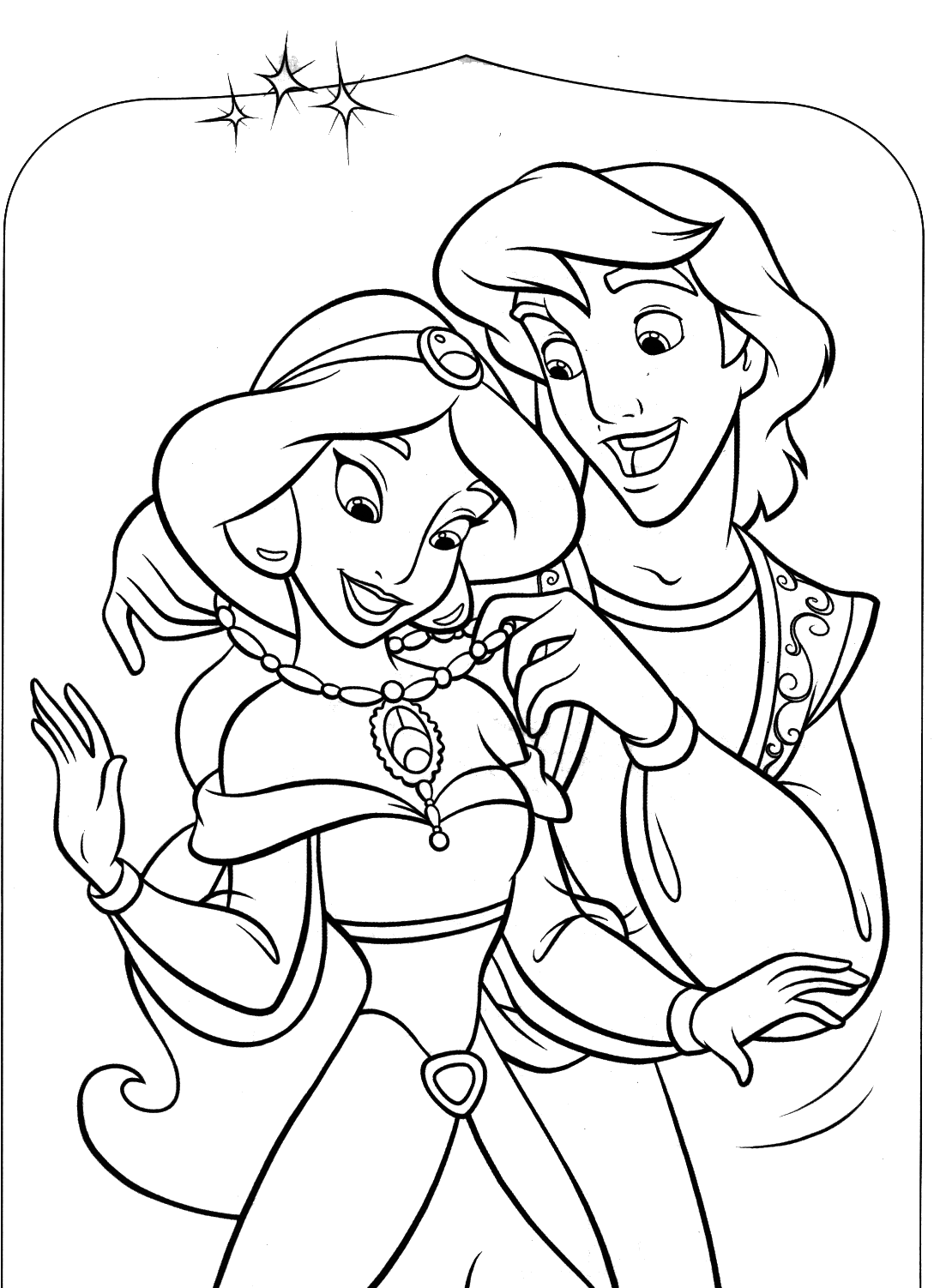 Aladdin 83 Animation Movies Printable Coloring Pages