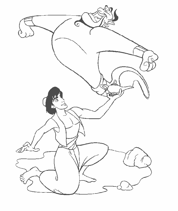 Coloring page: Aladdin (Animation Movies) #127670 - Free Printable Coloring Pages