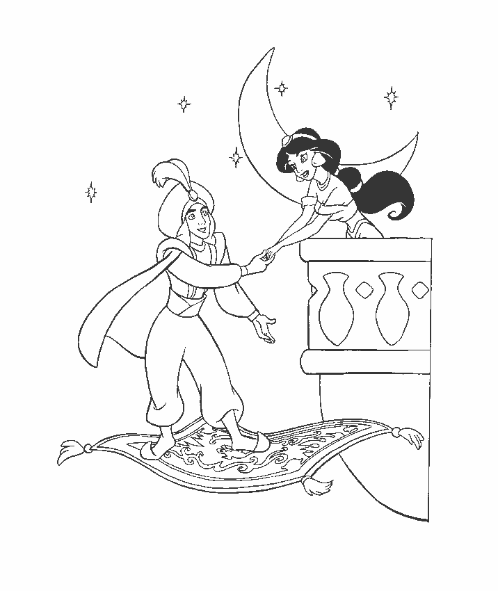 Coloring page: Aladdin (Animation Movies) #127671 - Free Printable Coloring Pages