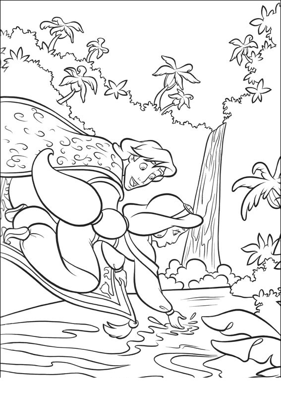 Coloring page: Aladdin (Animation Movies) #127678 - Free Printable Coloring Pages