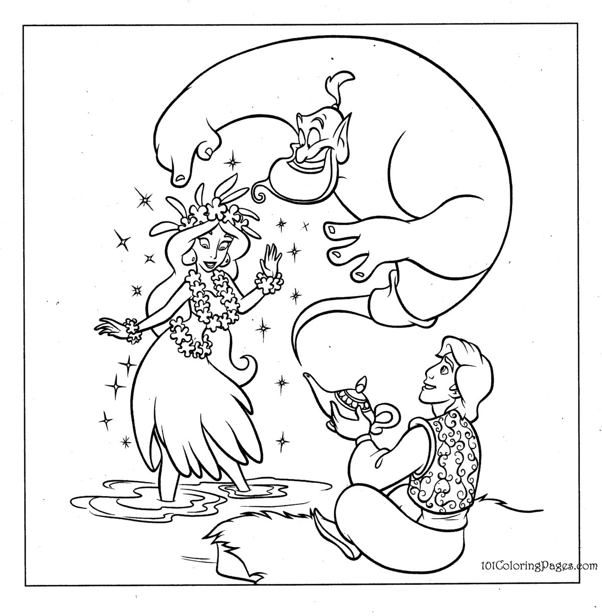 Coloring page: Aladdin (Animation Movies) #127680 - Free Printable Coloring Pages