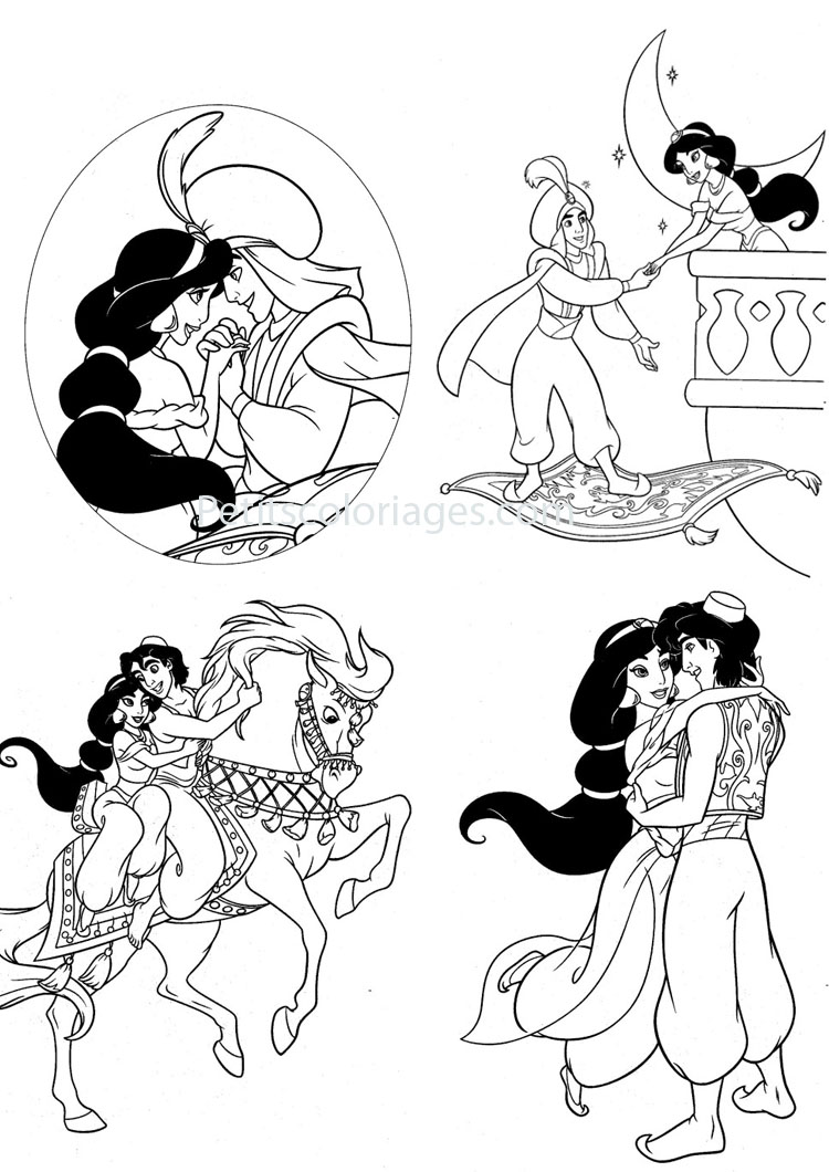 Coloring page: Aladdin (Animation Movies) #127691 - Free Printable Coloring Pages