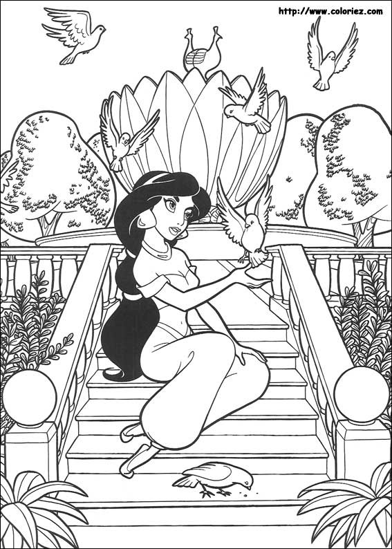 Coloring page: Aladdin (Animation Movies) #127707 - Free Printable Coloring Pages