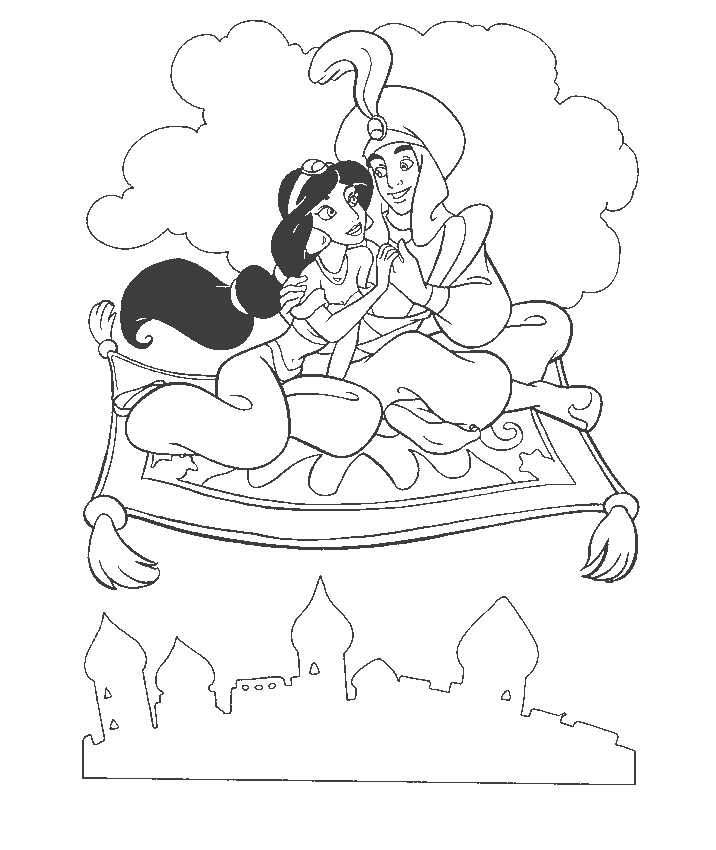 Coloring page: Aladdin (Animation Movies) #127708 - Free Printable Coloring Pages