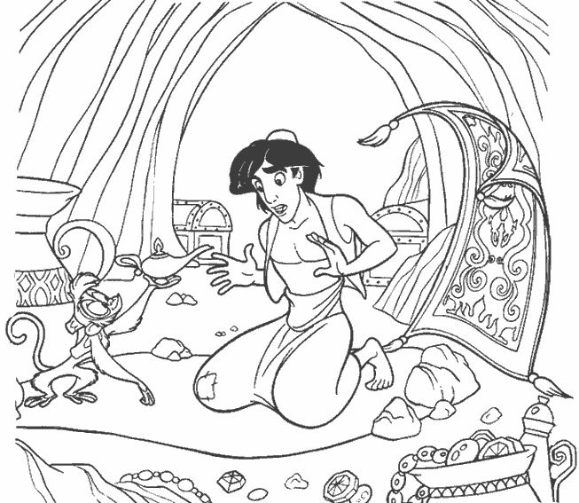 Coloring page: Aladdin (Animation Movies) #127716 - Free Printable Coloring Pages