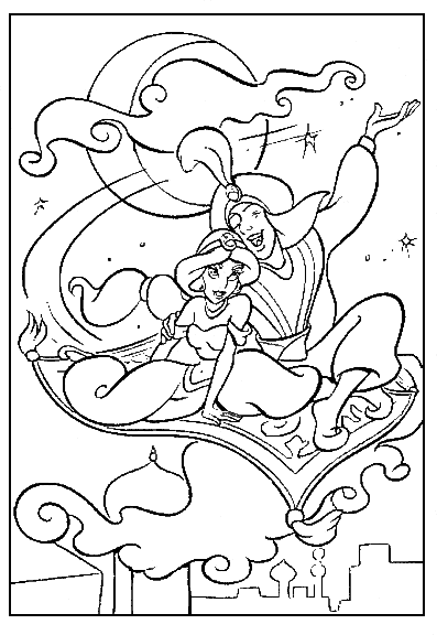 Coloring page: Aladdin (Animation Movies) #127717 - Free Printable Coloring Pages