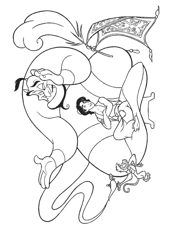 Coloring page: Aladdin (Animation Movies) #127726 - Free Printable Coloring Pages